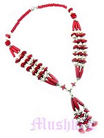 Tripple Row Fringe Necklace - click here for large view